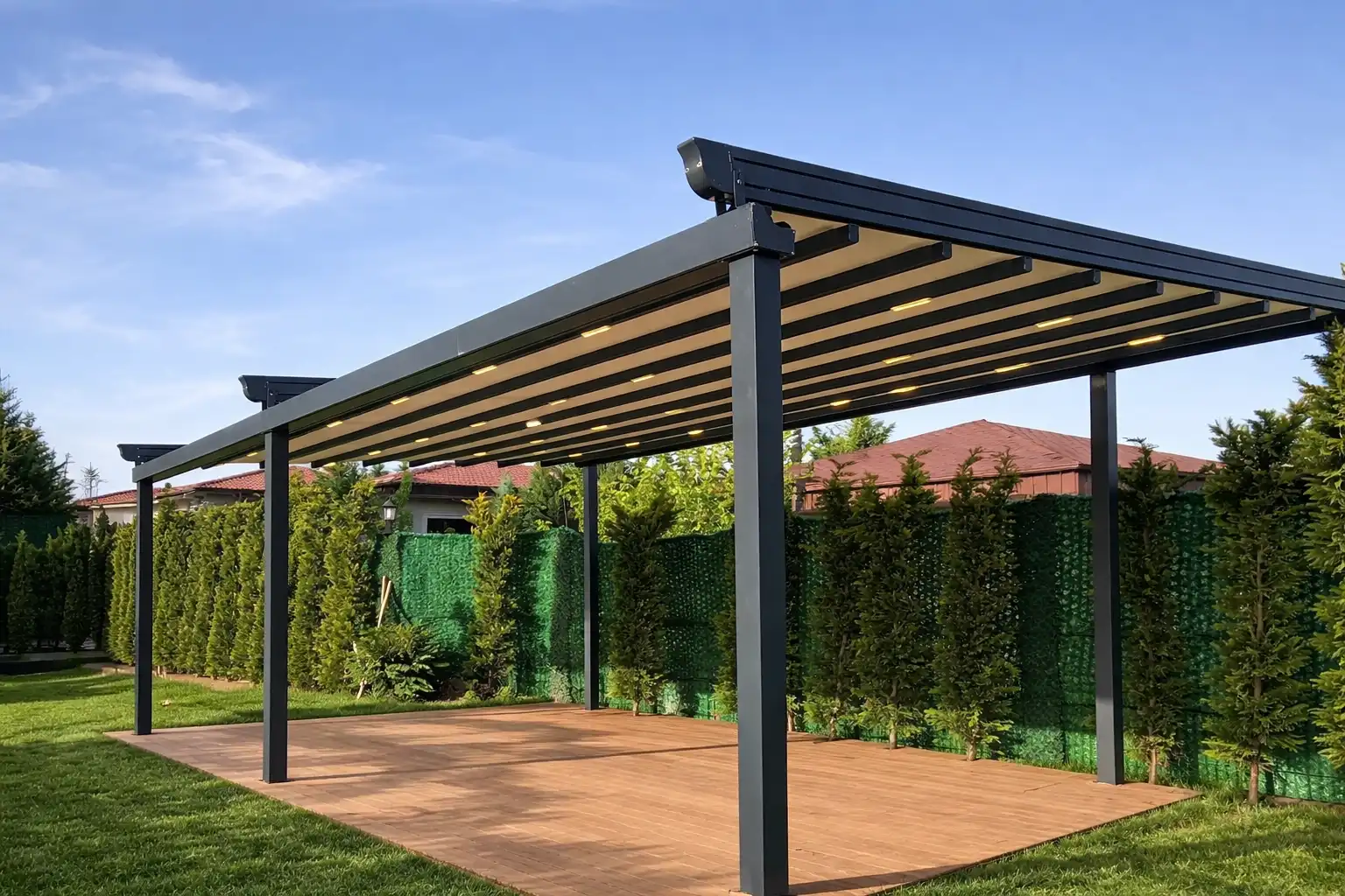 Otomatik Açılır Işıklı Pergole